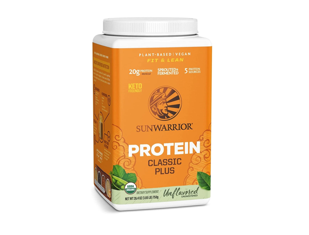 Sunwarrior Classic Plus Unflavored Protein Powder without Stevia